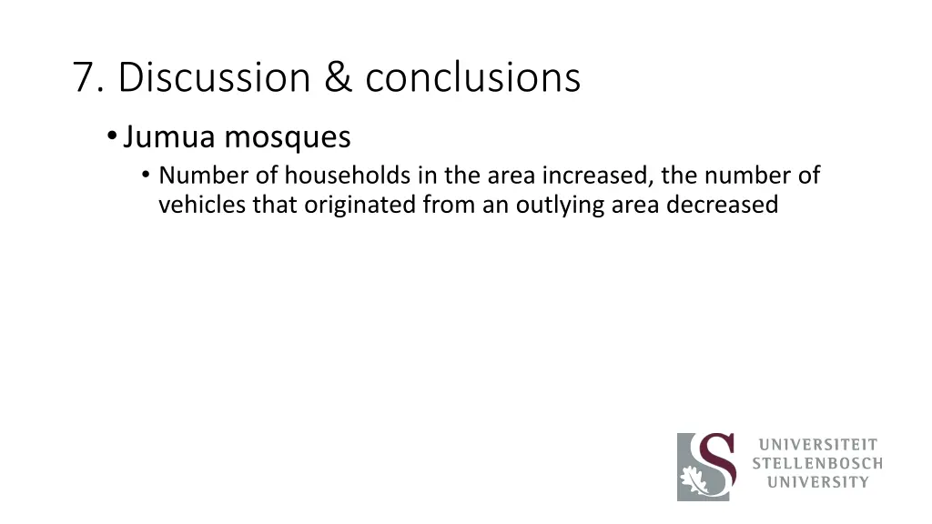 7 discussion conclusions jumua mosques number