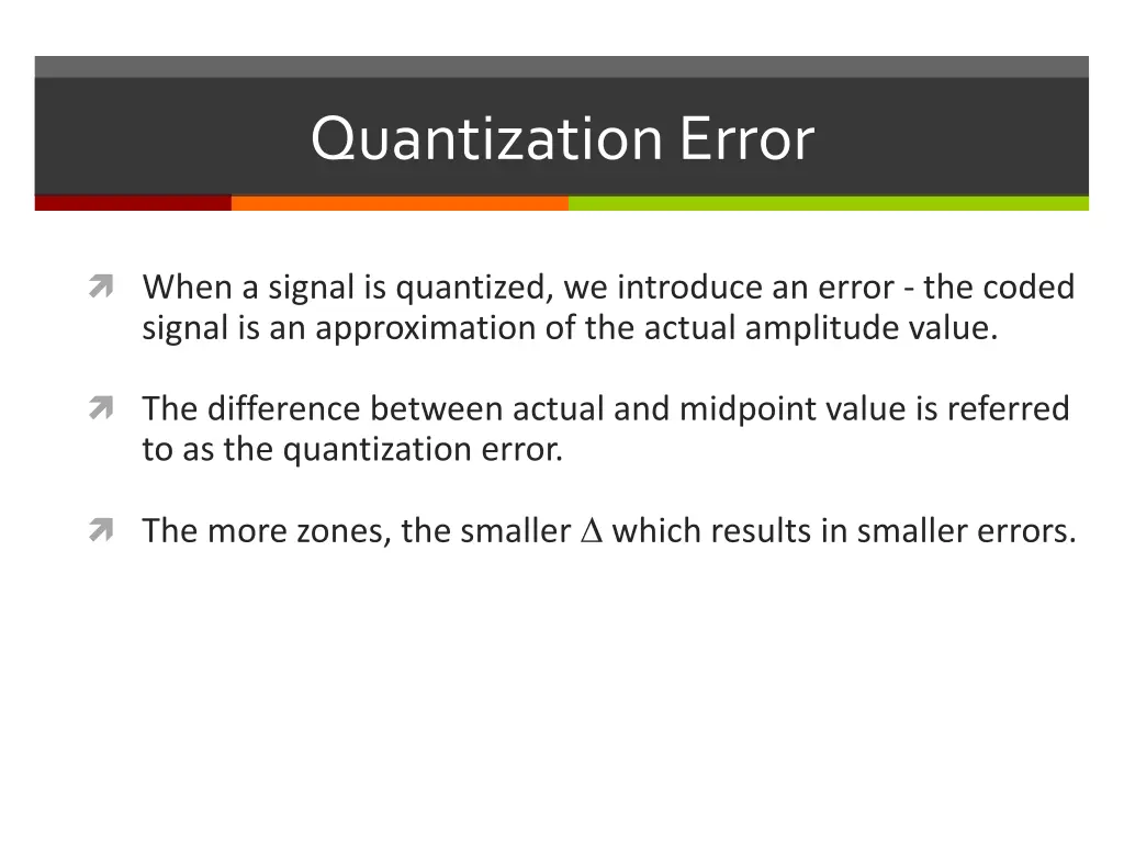 quantization error