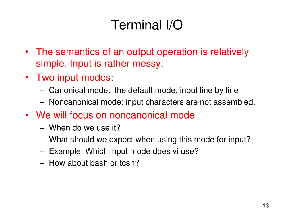 terminal i o