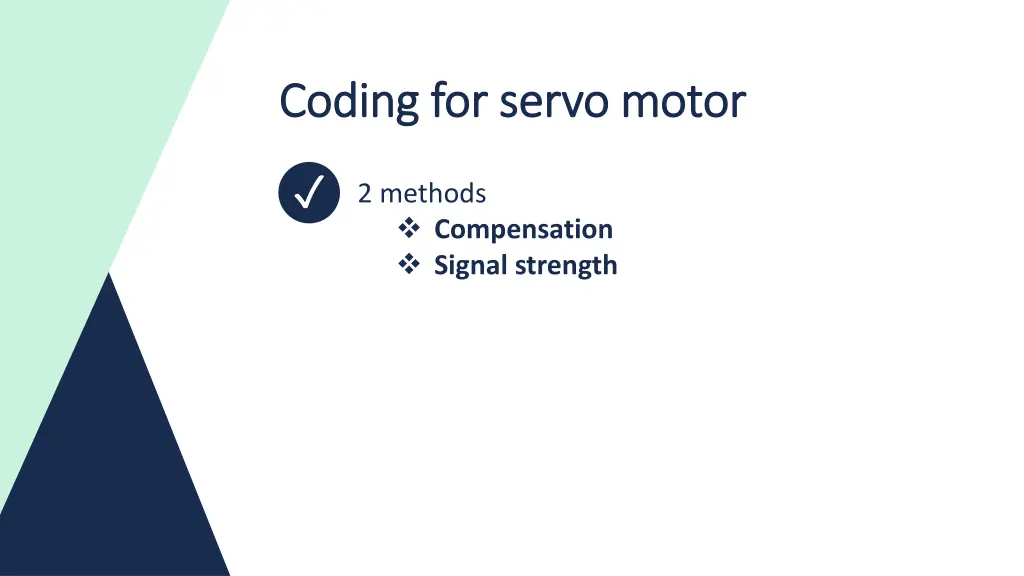 coding for servo motor coding for servo motor