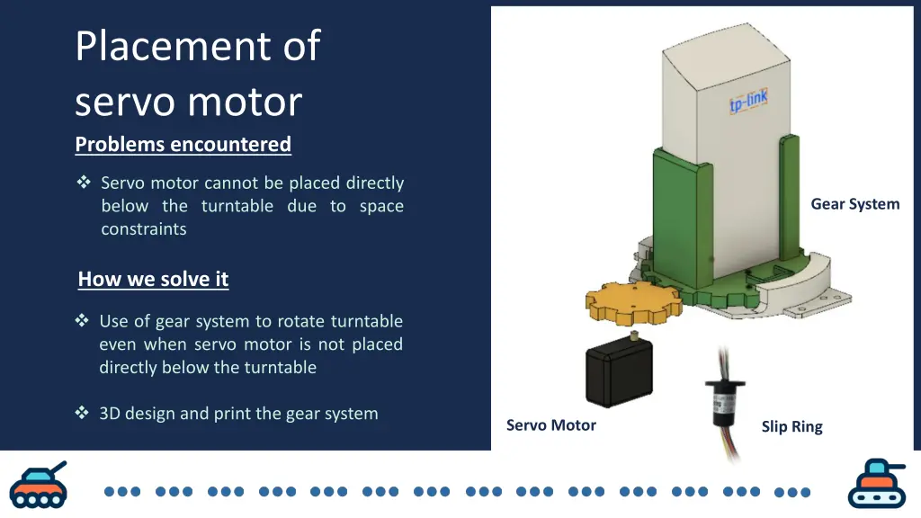 placement of servo motor problems encountered