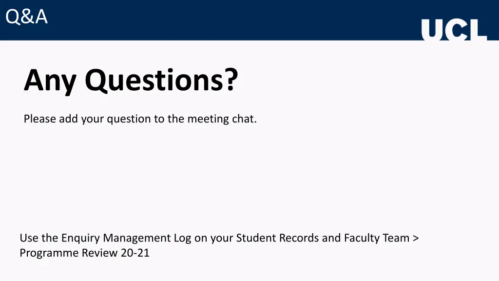 q a session q a