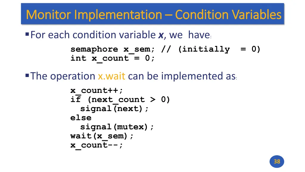 monitor implementation monitor implementation
