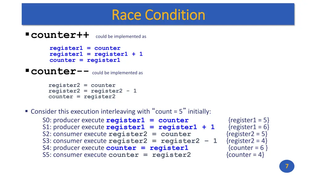race condition race condition