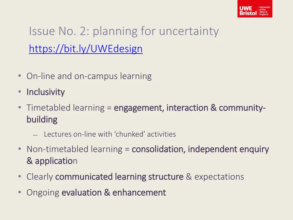 issue no 2 planning for uncertainty https