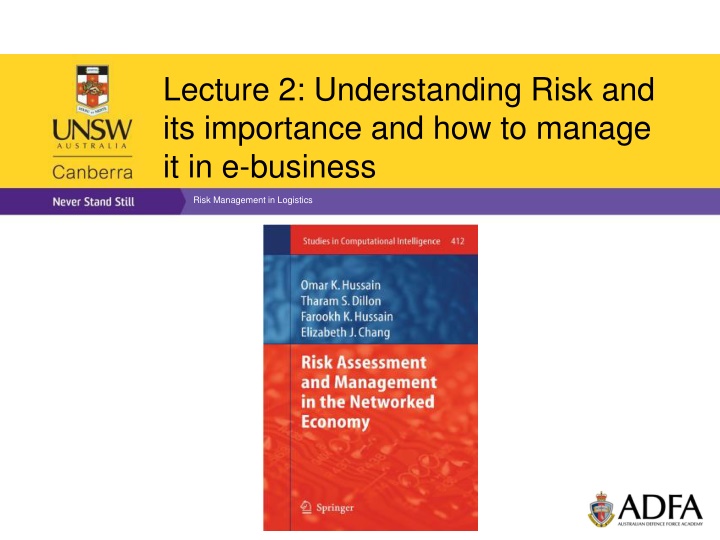 lecture 2 understanding risk and its importance