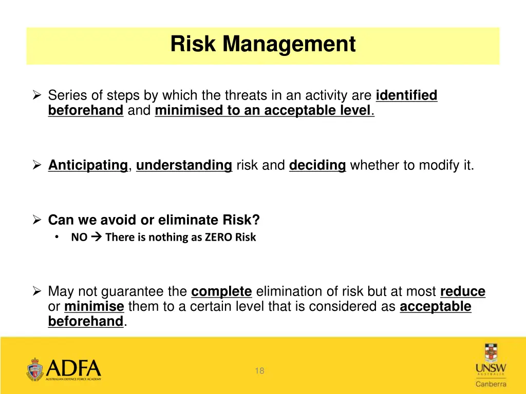 risk management