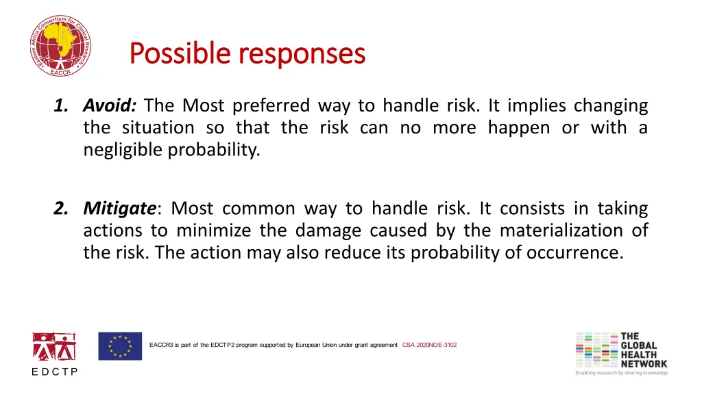 possible responses possible responses