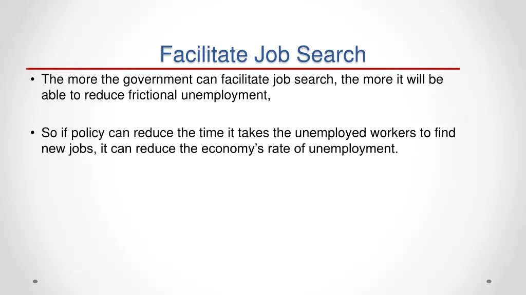 facilitate job search