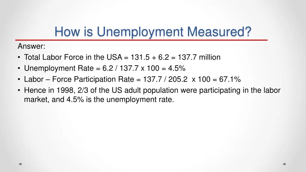 how is unemployment measured