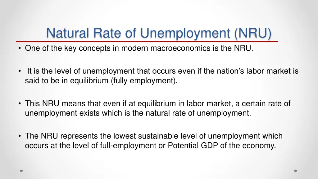 natural rate of unemployment