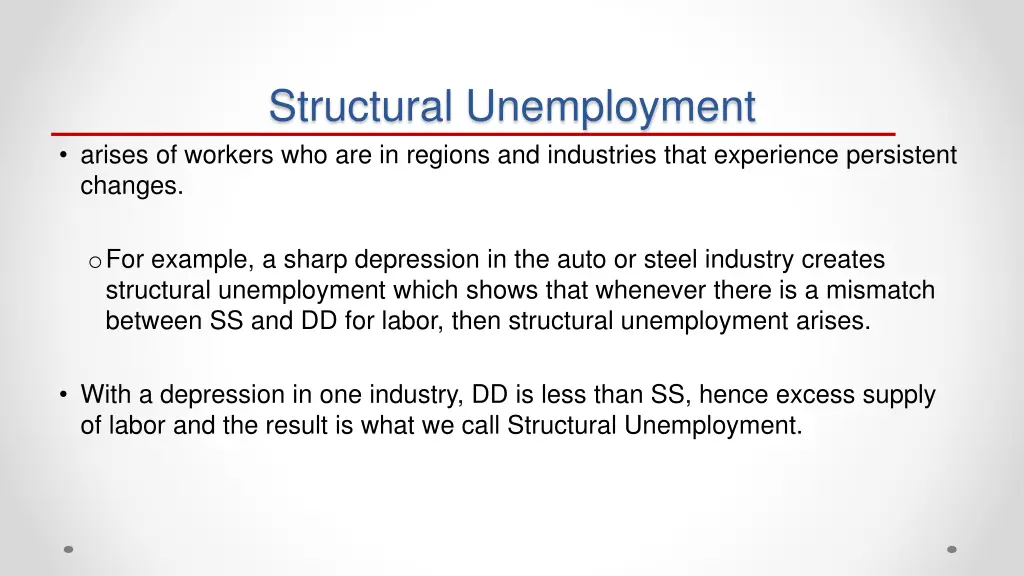 structural unemployment arises of workers