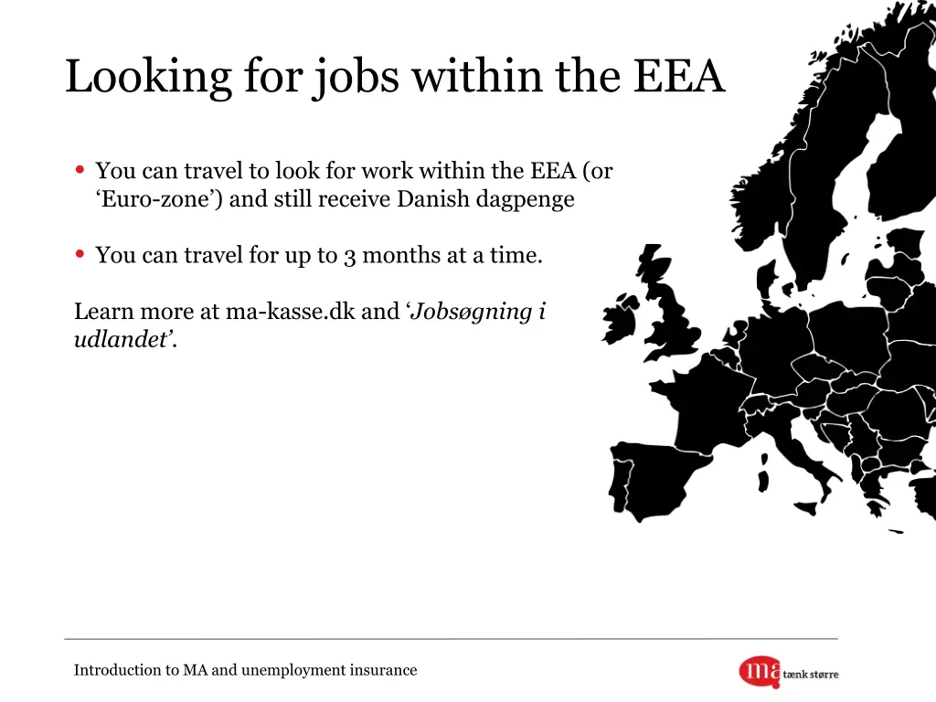 looking for jobs within the eea