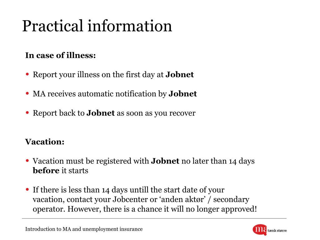 practical information
