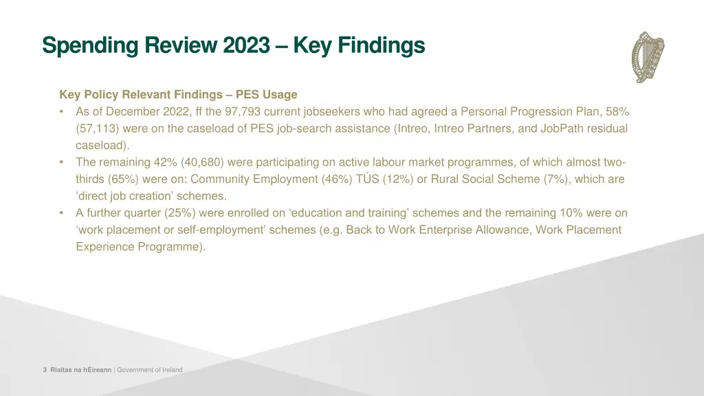 spending review 2023 key findings