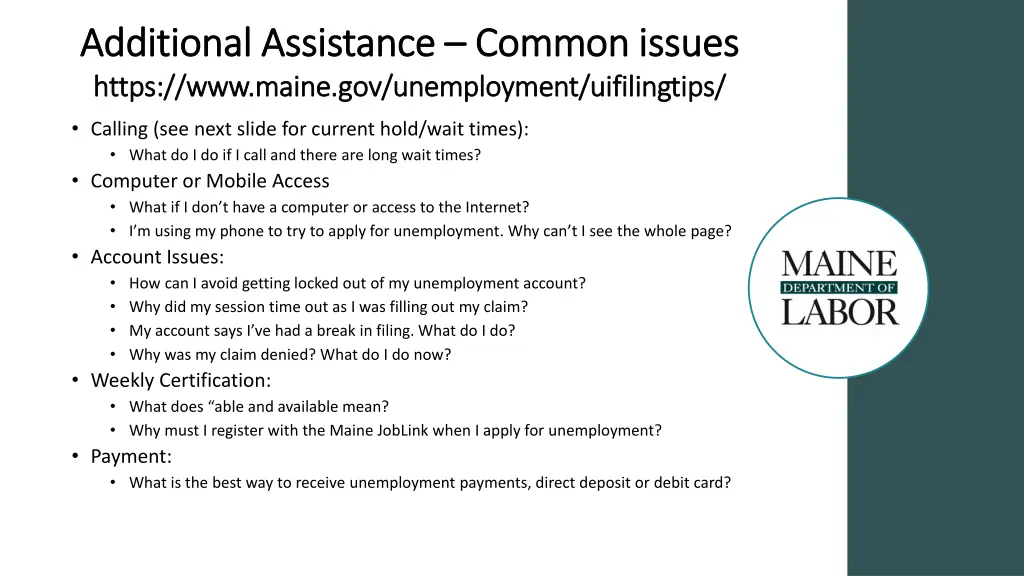 additional assistance additional assistance 1