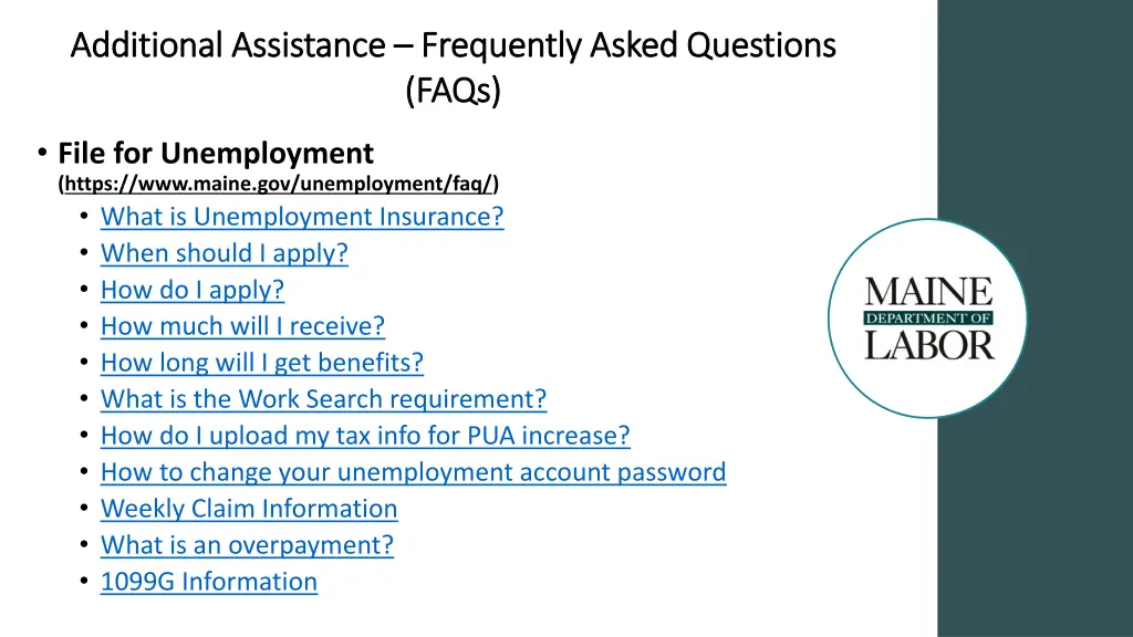 additional assistance additional assistance