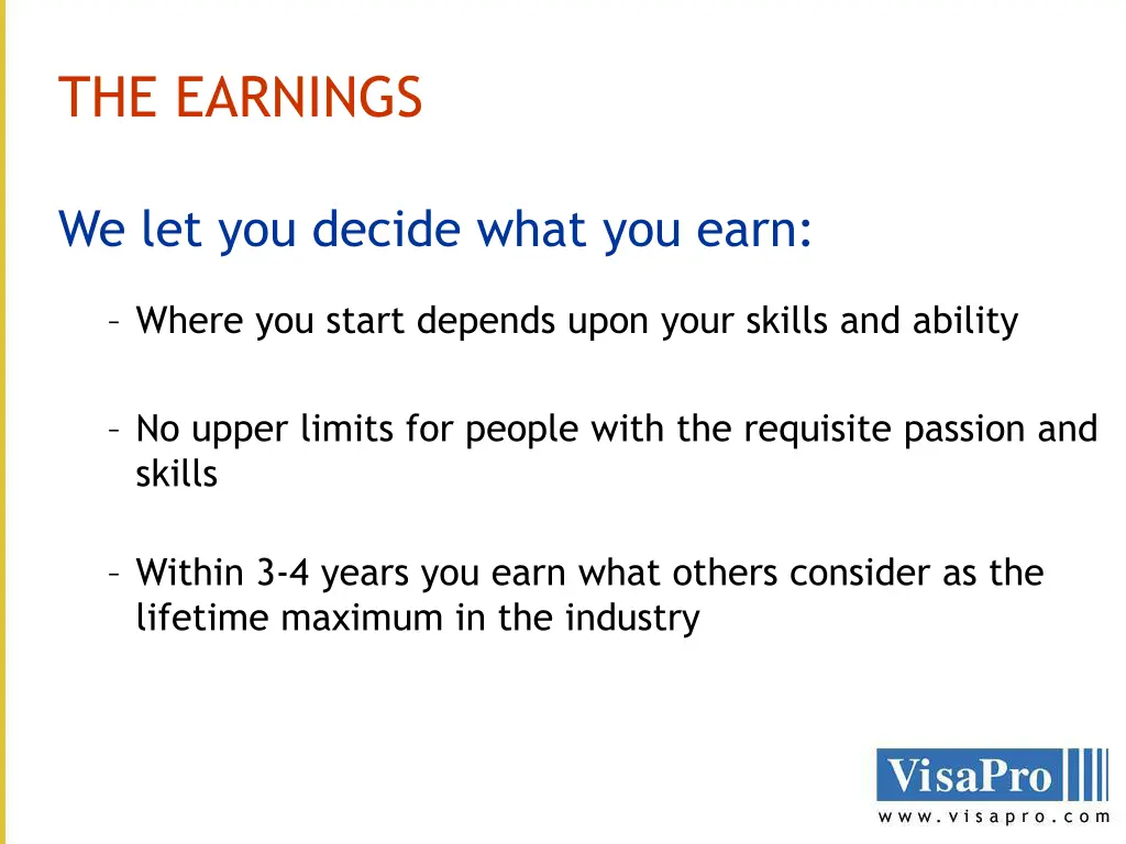 the earnings