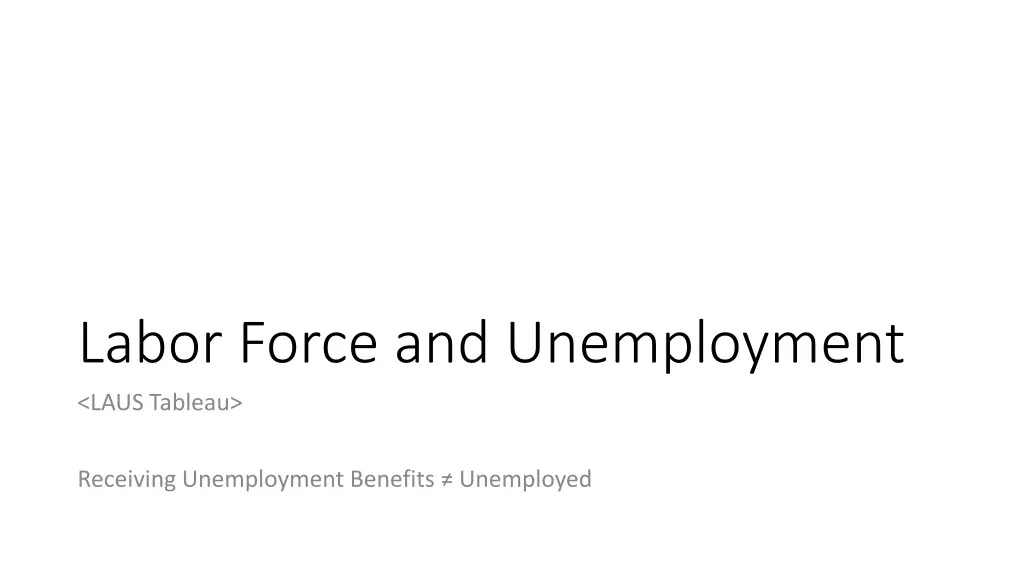 labor force and unemployment laus tableau