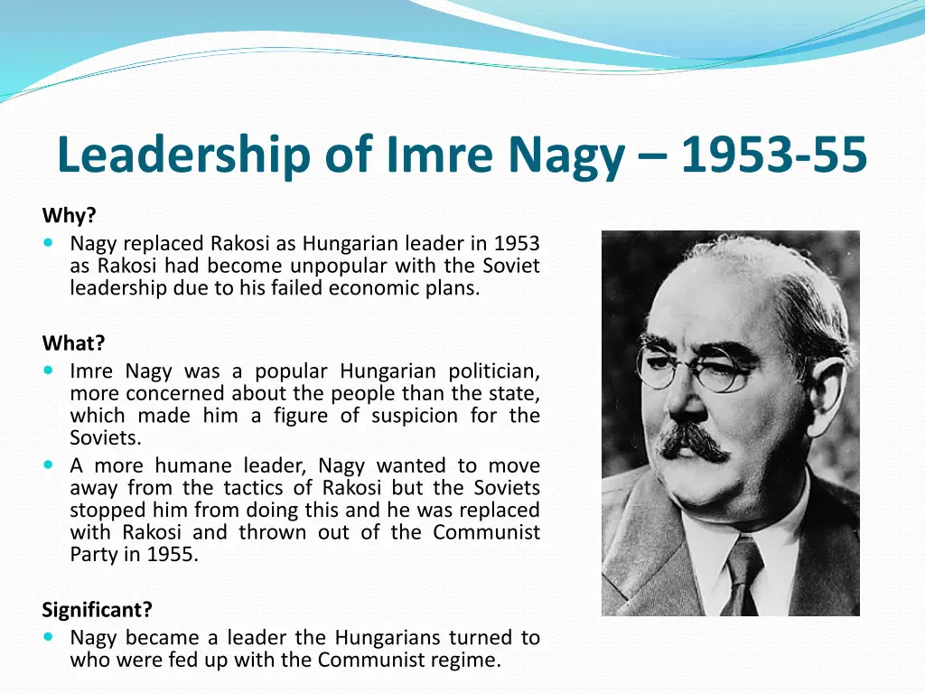 leadership of imre nagy 1953 55