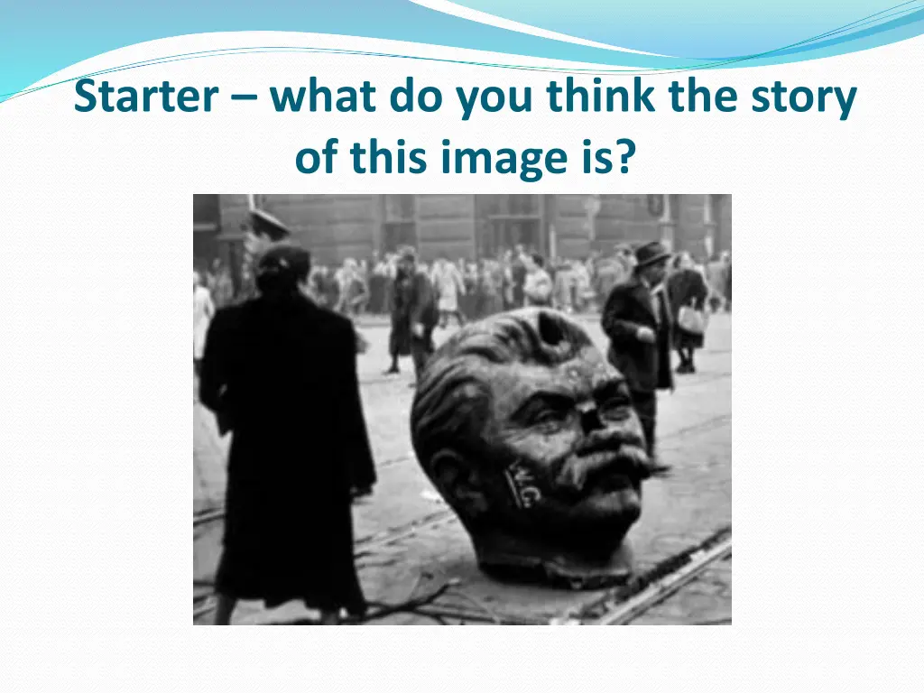 starter what do you think the story of this image