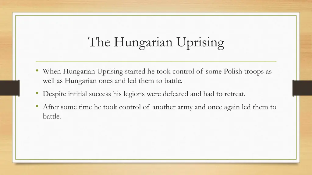 the hungarian uprising