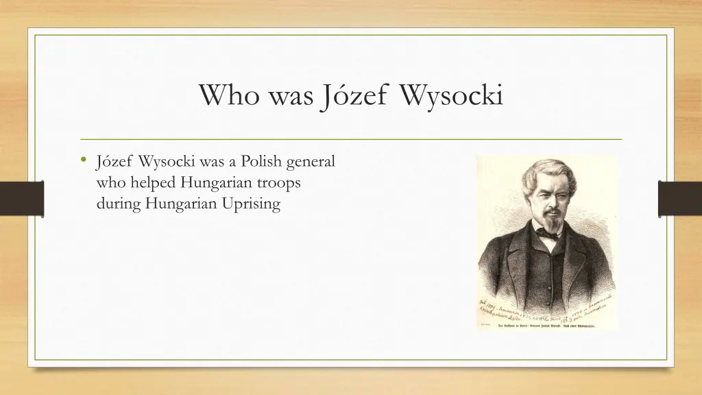 who was j zef wysocki