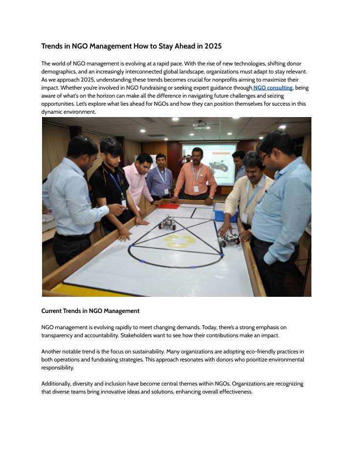 trends in ngo management how to stay ahead
