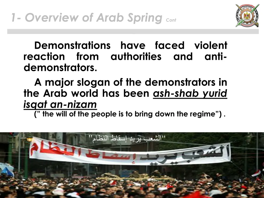 1 overview of arab spring cont 1