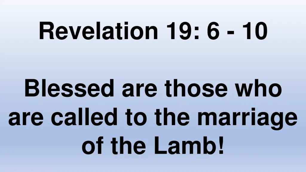 revelation 19 6 10