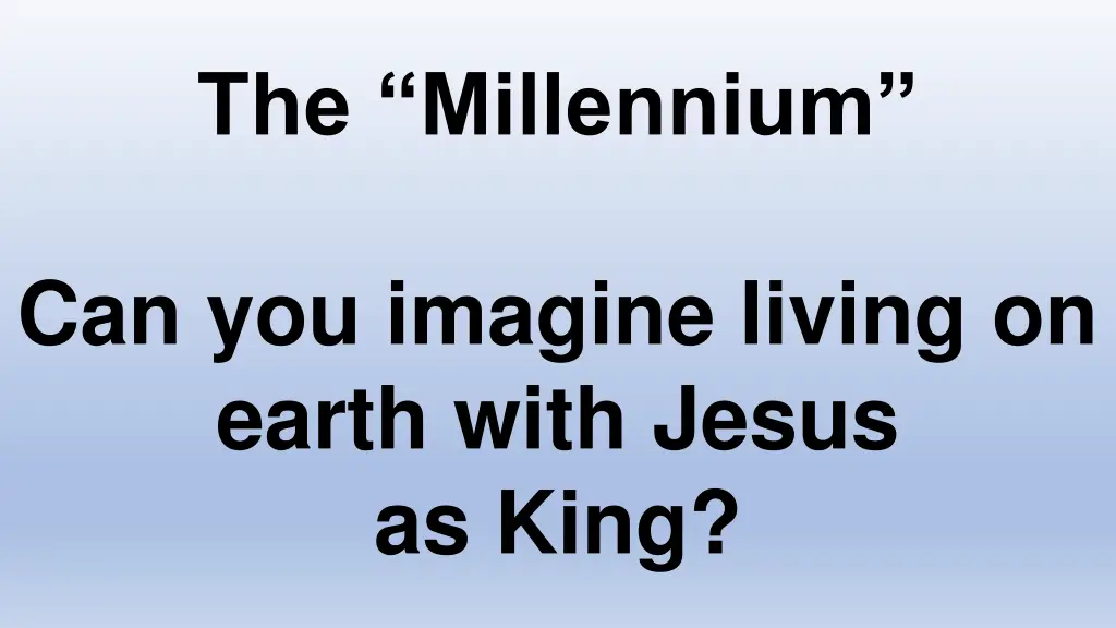 the millennium