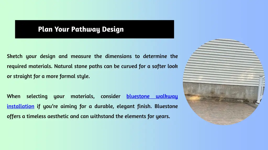 plan your pathway design
