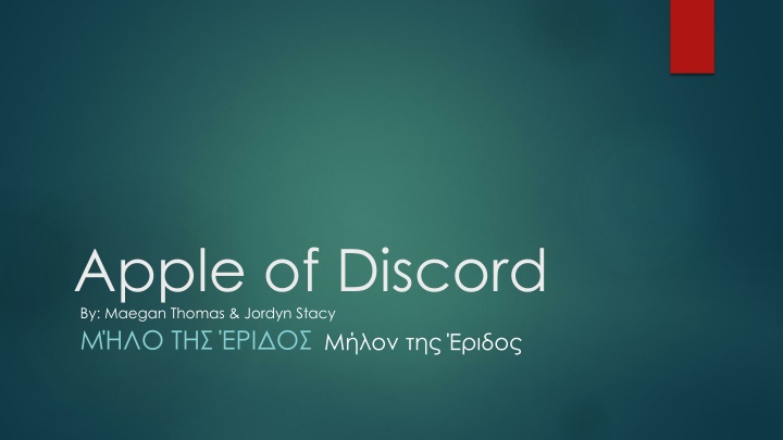 apple of discord by maegan thomas jordyn stacy