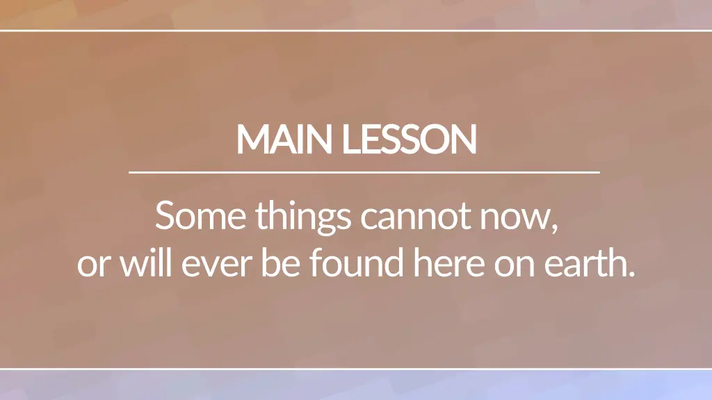 main lesson main lesson