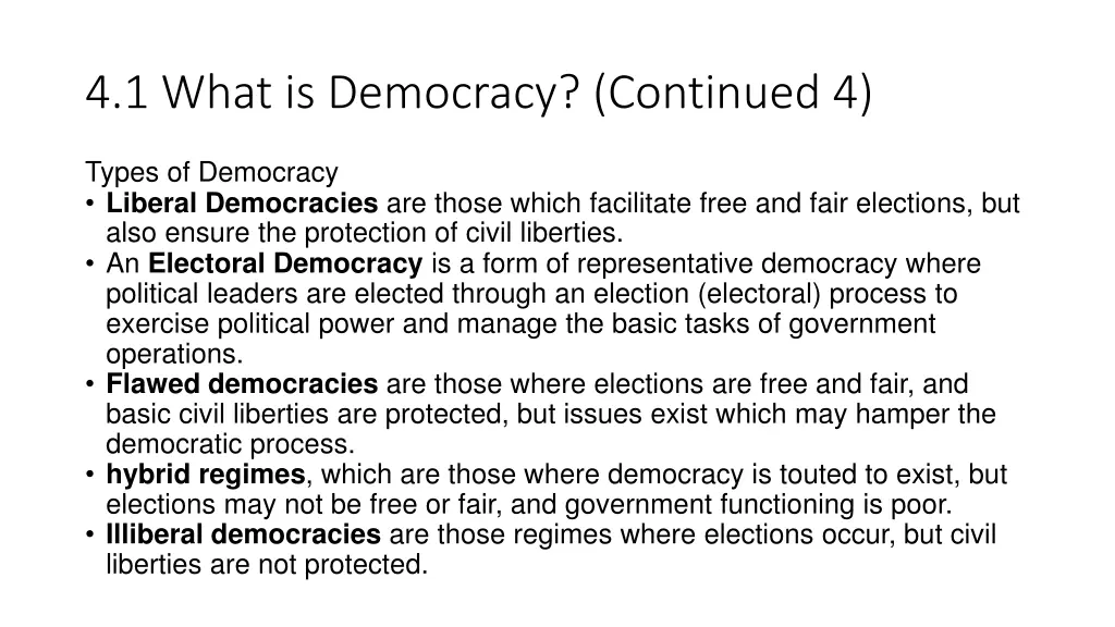 4 1 what is democracy continued 4