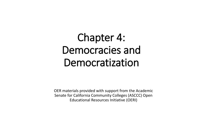 chapter 4 chapter 4 democracies and democracies