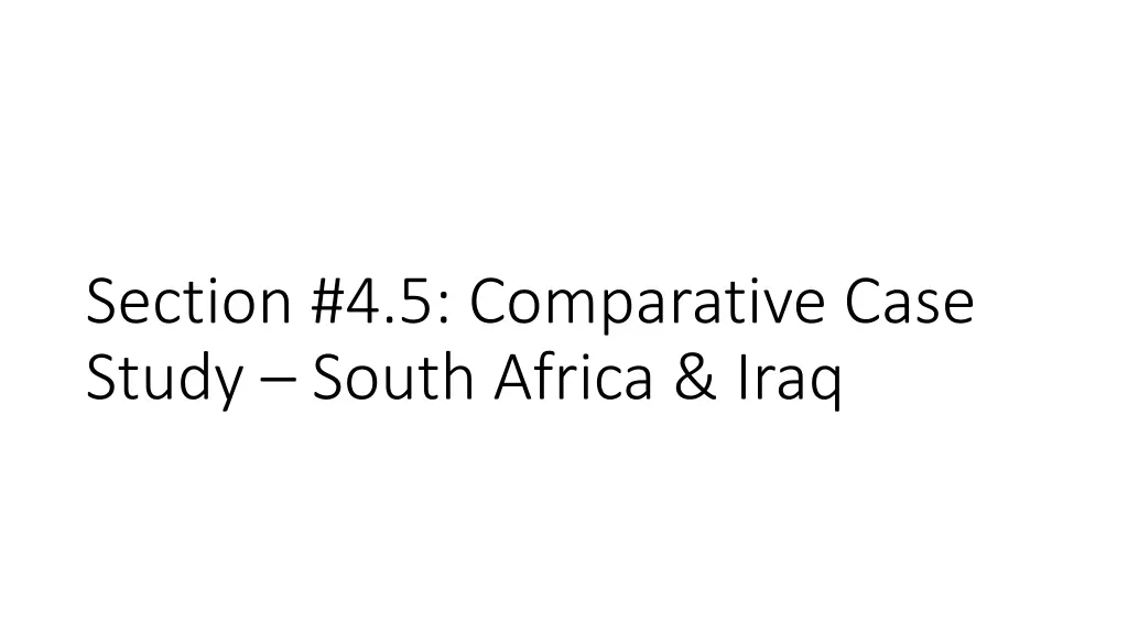 section 4 5 comparative case study south africa