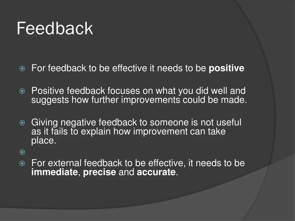 feedback 1