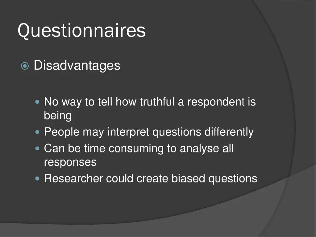 questionnaires 1