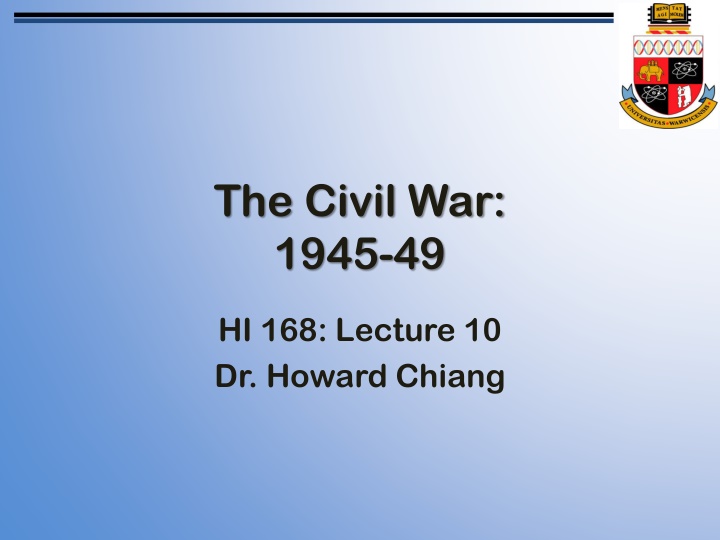the civil war 1945 49