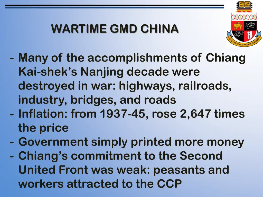 wartime gmd china