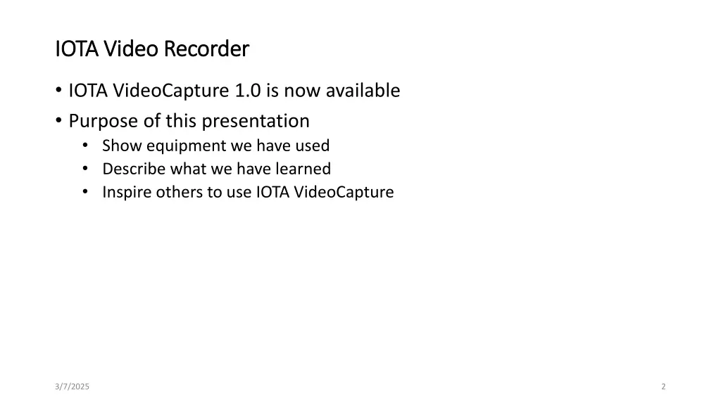iota video recorder iota video recorder