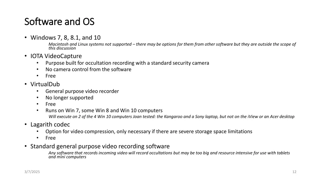 software and os software and os
