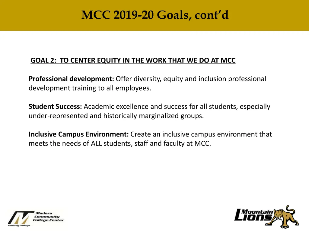 mcc 2019 20 goals cont d