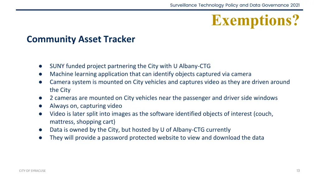 surveillance technology policy and data 12