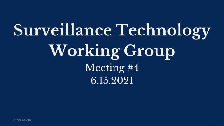 surveillance technology policy and data