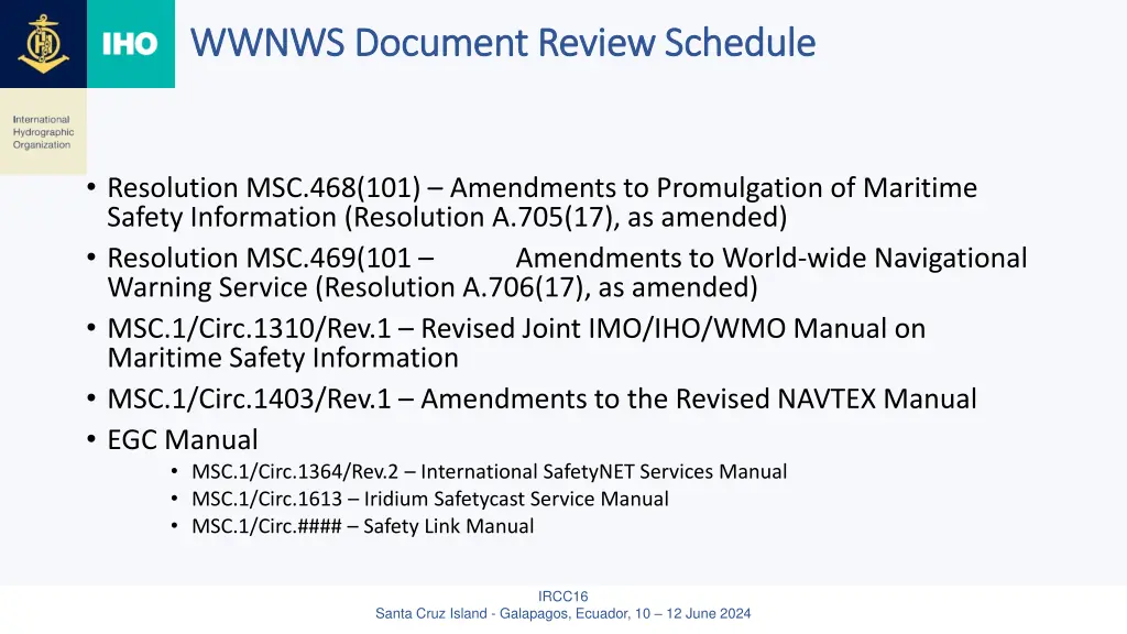 wwnws document review schedule wwnws document