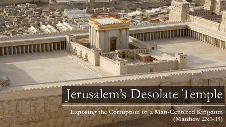 jerusalem s desolate temple