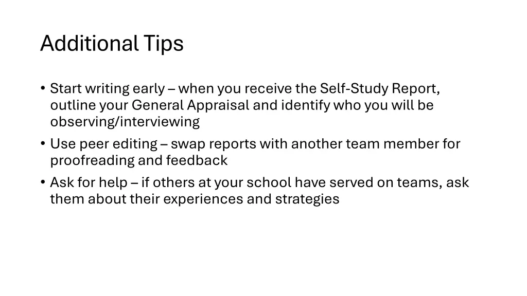 additional tips 1