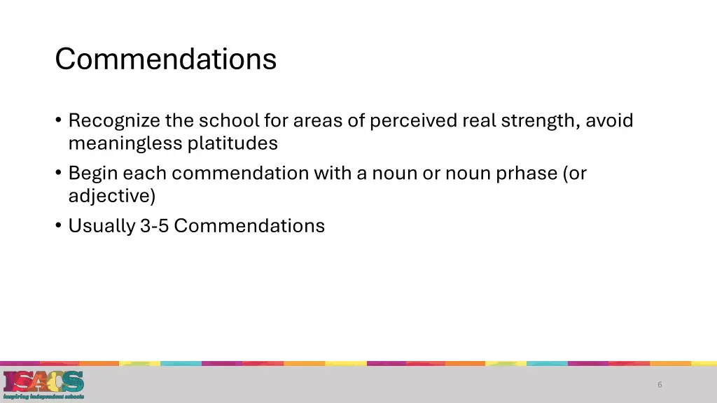 commendations